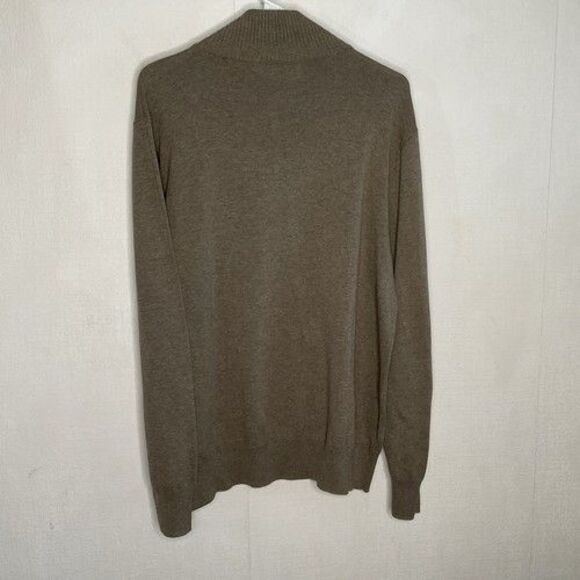 NWT J. Crew Gray 100% Cotton 1/4 Zip Sweater Pullover Men Size Large - Picture 10 of 11